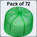 Pack Of 72 Plastic Prayer Cap Namaz Topi For Masjid Donation - Green Masjid Cap Plastic. 