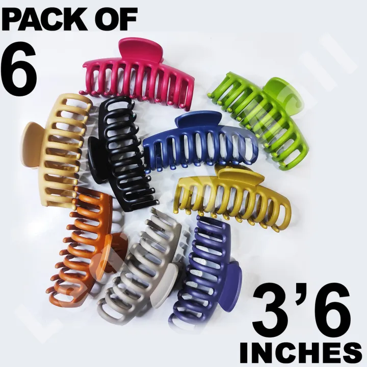 Pack%20of%206%20hair%20catchers%20hair%20clips%20and%20claws%20with%20extra%20strong%20grip%20in%20multicolor%20for%20girls,%20women%20and%20ladies.%20-%20Image%203
