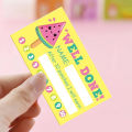 Punch Cards Motivational Cartoon Animals Reward Cards Child Toy. 