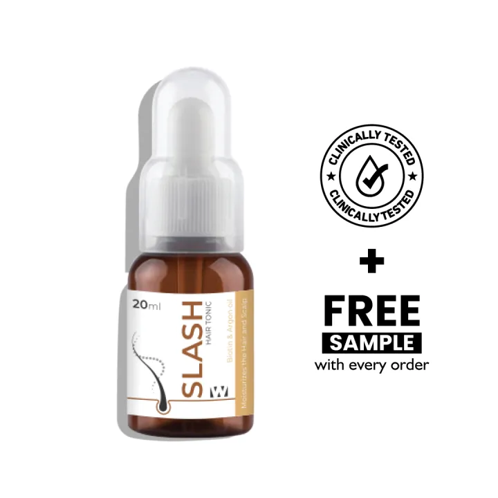 Wisdom Slash Hair Tonic l Moisturizes The Hair & Scalp l For Men & Women l Hair Growth l Biotin & Argon Oil