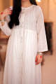 GAA-02347 | White | Casual Kurta | Cotton Dobby. 