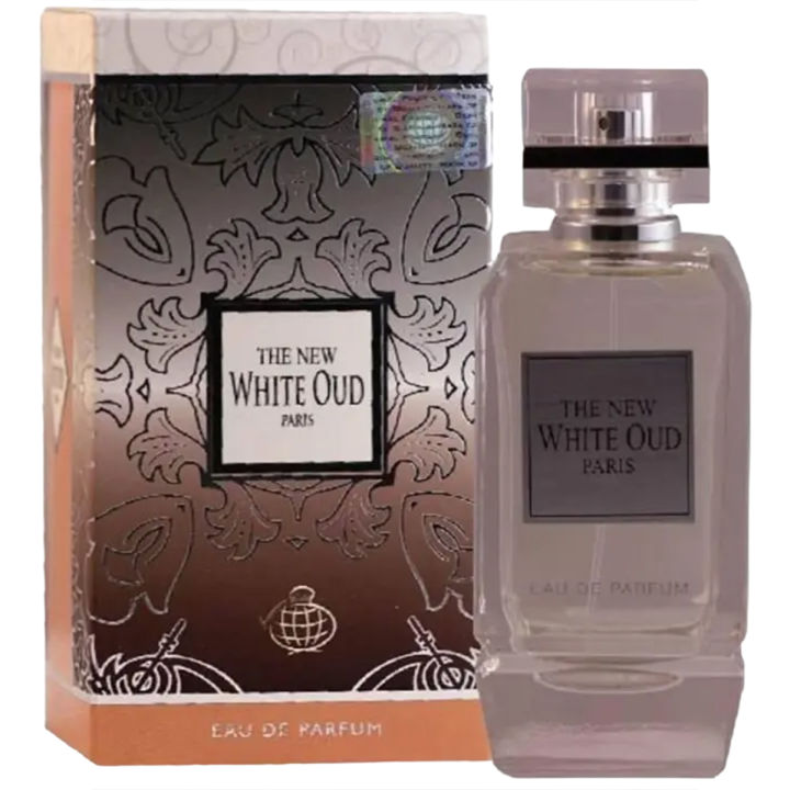 The New White Oud Paris. 100ml Eau de Parfum. WITH DEO SPRAY