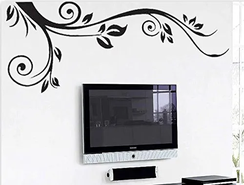 Corner%20Flower%20Wall%20Sticker%20Black%20Floral%20DIY%20Wall%20Decor%20For%20Living%20Room%20TV%20Sofa%20PVC%20Wall%20Paper%20%20Self%20Adhesive%20-%20Image%203