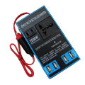 Universal 1500W Car Power Inverter DC 12V/24V to 110V/220V AC Converter, 4 USB Quick Charge Ports, AC Outlets for Laptop, Phone, Electronics – Truck & Travel Essential. 