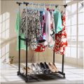 Double Pole Telescopic Portable Cloth Rack/Cloth Drying Stand Stainless Steel Floor Cloth Dryer Stand. 