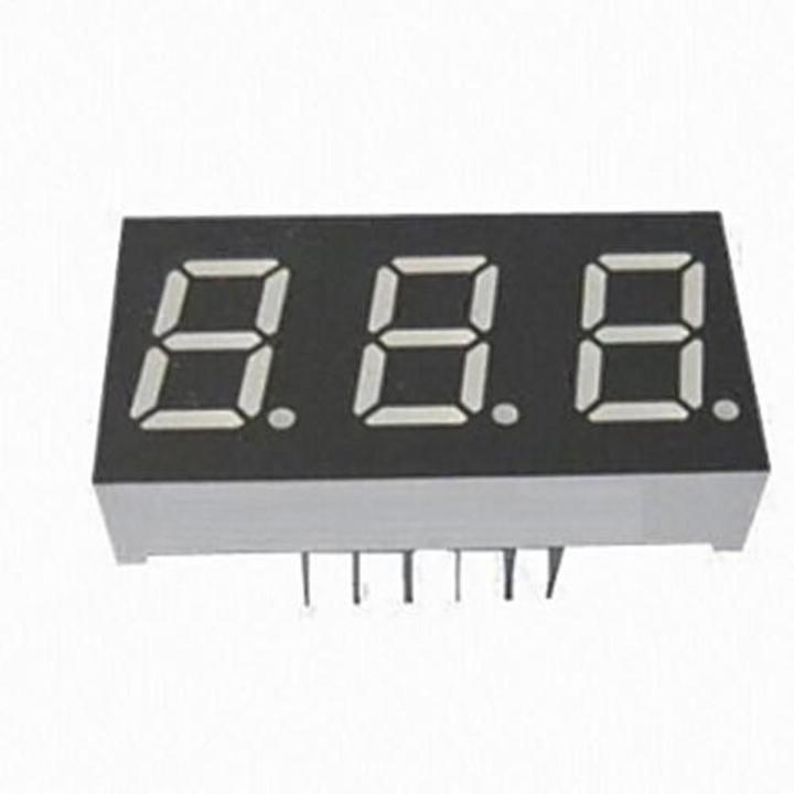 Seven Segment 3 Digit-Common Anode