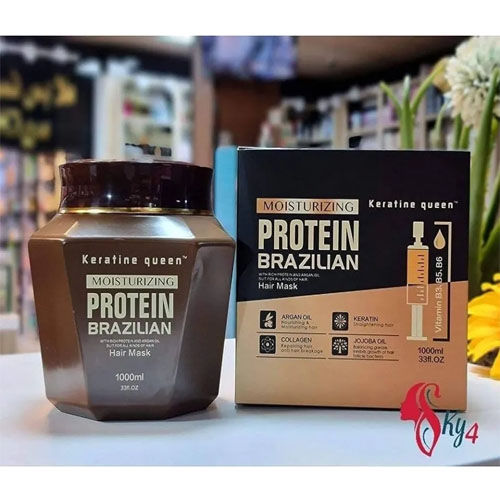 Keratin Queen Protein Brazilian Straightening Hair Mask 1000ml in pakistan