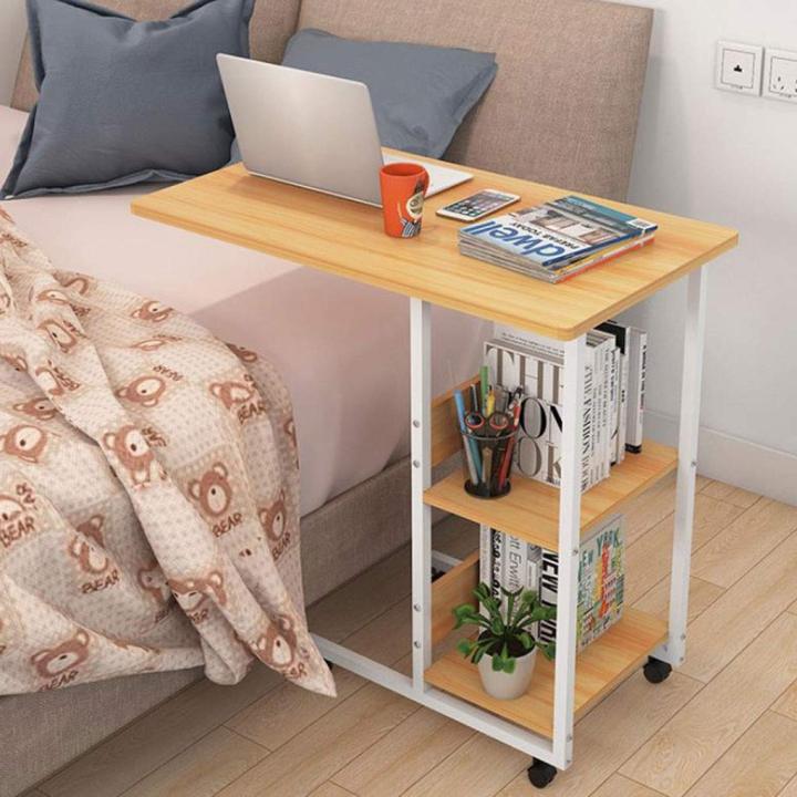 Laptop Stand, Laptop Table, Study Table, Bedside Laptop Table, Side Table, Computer Table with Storage Shelves to work on Bed, Sofa, Chairs, Home Study Table, Writing Table, Laptop Stand Perfect for gift for your loves ones