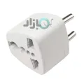 3 Pin to 2 Pin Adapter Universal Travel Adapter in 2 Pin, Euro Plug to Universal Adapter converter, 3 Pin to 2 Pin Round Switch Converter, Travel Adapter and Converter in White Color. 
