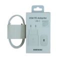 Samsung 25 Watt Original Super Fast Charger Type C with Type C Cable. 