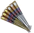 PACK OF 6 Colour Chem Sparkle Glitter Gutta Cone Outliner for Diyas & Various Surfaces: Silk Fabric, Organza, Wood, Leather, Stone, Canvas, Metal, Terracotta, Glass, and More. 