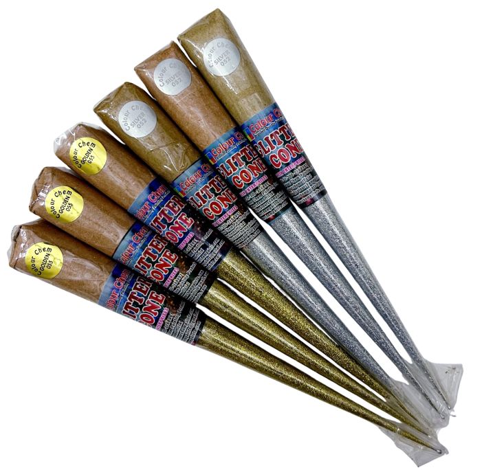 PACK OF 6 Colour Chem Sparkle Glitter Gutta Cone Outliner for Diyas & Various Surfaces: Silk Fabric, Organza, Wood, Leather, Stone, Canvas, Metal, Terracotta, Glass, and More