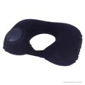【Footprint】 U-Shape Travel Pillow Automatic Air Inflatable Airplane Car Pillows Ring Pillow Folding Press Type Bed Pillows Neck Cushion 2. 