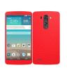 LG G3 Red Common Leather Texture Mobile Skin. 