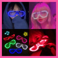 SWLife Party LED Glow Cold Light Glasses for Girls Light Up Shades Flash Rave Luminous Glasses Christmas Festive Favors Atmosphere Props Eyes Gift LED. 