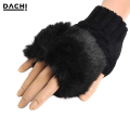 Wool Gloves Fancy Winter Women Grils wool glovs Gloves Knitting Woo wool glovs Keep Warm Short Mitten Fingerless Lady Girl Half Finger Gloves Rabbit Lady hand Gloves Random Colour. 