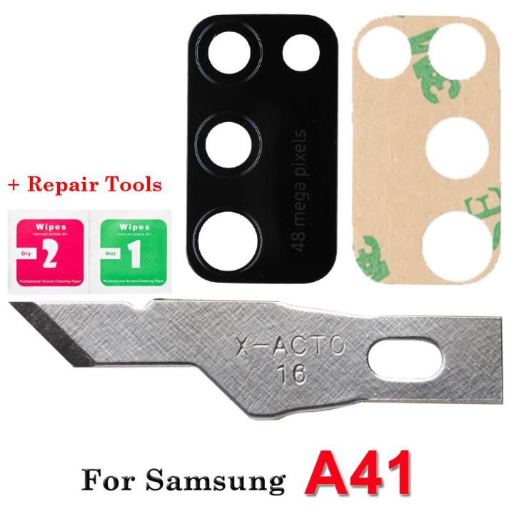 2set For Samsung Galaxy A10 20 30 40 50 70 A10S A20S A21S A31 A41 A51 A71 M21 M30S M31 M31S M51 Back Camera Glass Lens + Sticker
