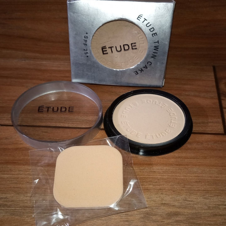 Professional Twin Cake Compact Powder With Puff- Beige 2 Art # SS-ECPB02