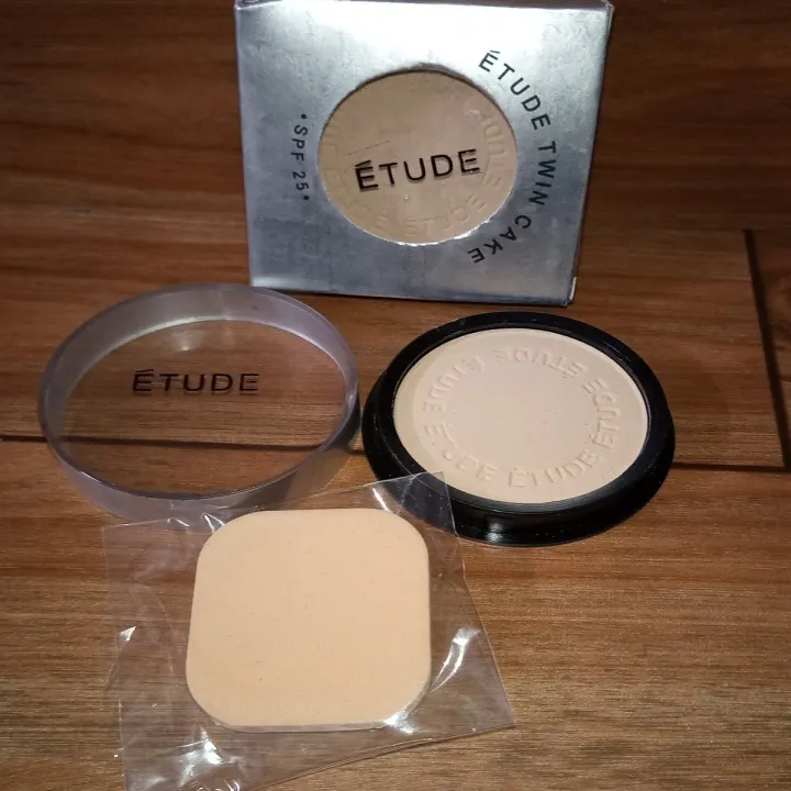 Professional Twin Cake Compact Powder With Puff- Beige 2 Art # SS-ECPB02