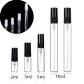 5pcs/Pack 2ml 3ml 5ml 10ml Mist Spray Bottle Spray Pump Bottle Travel Refillable Glass Perfume Bottle With Sprayer. 