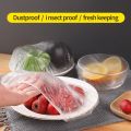 100/50/30/10PCS Food Elastic Covers Storage Stretch Plastic Wrap For Family Outdoor Picnic Bowl Cover Lid Reusable. 