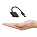 2 in 1 Type C to 3.5MM Audio Aux Adapter USB C Sound Card Adapter AUX Adapter Cable Songs Call Charging Port Connector. 