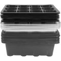 8 Pcs Seed Trays with Lids 12 Cells Seed Tray Plastic Seed Propagator Tray Set Seedling Trays Sprouting Trays. 