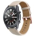 Watch band 20mm Rose Gold Buckle Leather Watch Band For Garmin Venu / SQ / SQ2 / Venu 2 Plus. 