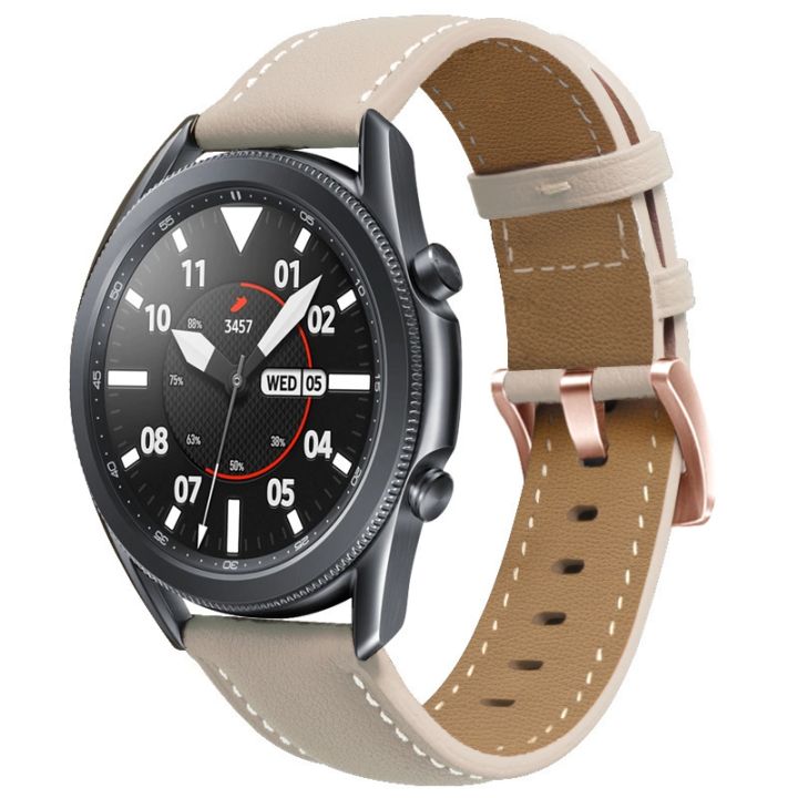 Watch band 20mm Rose Gold Buckle Leather Watch Band For Garmin Venu / SQ / SQ2 / Venu 2 Plus