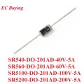 10PCS SR540 SR560 SR5100 SR5200 DO-201AD Schottky Rectifier Diode Rectifier Silicon Bridge Rectifier 40V 60V 100V 200V 5A. 