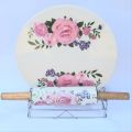 Stainless Steel Rolling Pin/Chakla Belan Holder Stand With Option Fitting Screws. 