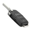 VW Jetta Golf Bora Passat Polo 3 Button CAR Flip Remote Key Fob Case Shell Blade. 
