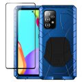 Feitenn Samsung A52 5G Metal Case, Galaxy A52 5G Case Heavy Duty, Hard Cover Armor Military Silicone Bumper Shockproof Defender Rubber Men Gift Screen Protector for Samsung Galaxy A52 5G 2020 - Blue. 