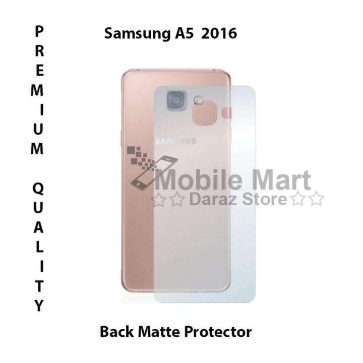 Samsung A5 2016 Back Matte Protector For Samsung A5 2016