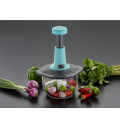 Manual Hand-Press Vegetable Food Chopper Mixer, Cutter Hand Pat Food Processor. 