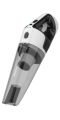 This is a portable and rechargeable hand vacuum for pets, cars, and homes with an LED light and a black bag. It is the Kimitech Handheld Vacuum, Car Vacuum with Lithium Battery Powered USB Rechargeable with Cyclone Suction Lightweight Cordless Hand VAC Va. 