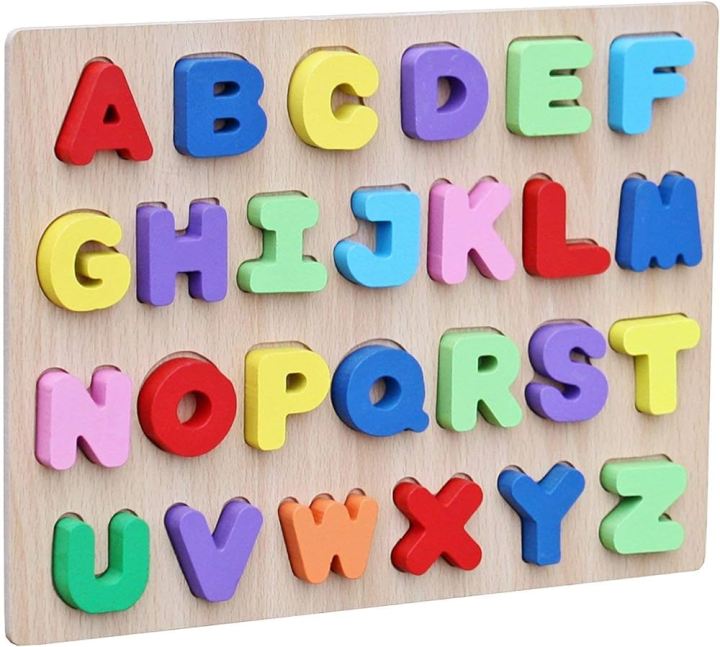 Wooden 3D Alphabet Puzzle for Kids