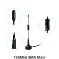 GWS 433 MHz antena 2P 5db SMA Male female Connector with Magnetic base IOT Ham Radio Signal Booster Wireless 3m cable. 