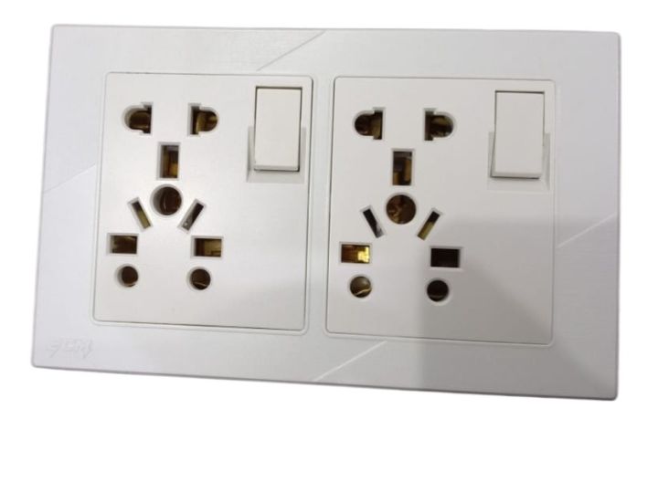 ECM Branded Royal white Metal series china fitting switch board
