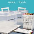 80 color marker pen storage box 60 color marker pencil case with base stationery storage bag stationery storage box. 