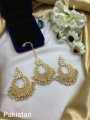 new collection Golden Tikka and Earrings Set For Women. 
