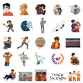 10/30/50pcs Cool Percy Jackson Cartoon Decals Graffiti Diy Water Bottle Notebook Waterproof Sticker For Kids Toy. 