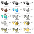 3026 Polarized Sunglasses Photochromic Men's Sunglasses Pilot Aviator Sunglasses Spring Leg 1588. 