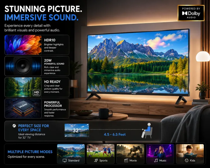 Haier%2032%20Inch%20QLED%20Google%20TV%20H32S80EFX%20%7C%20Full%20HD%201920x1080%20%7C%20HDR10%20%7C%20Dolby%20Audio%20%7C%2020W%20Sound%20%7C%20Voice%20Control%20%7C%20Chromecast%20%7C%20WiFi%20&%20Bluetooth%20%7C%202%20Years%20Warranty%20-%20Image%202