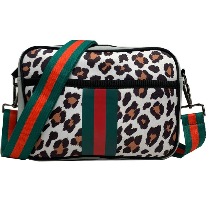 Unisex Y2K Fashionable Fanny Pack Sling Crossbody Guitar Strap Leopard