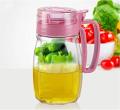600ml Oil drum glass household oil storage tank large vegetable oil bottle edible oil kitchen transparent device puts oil pot. 