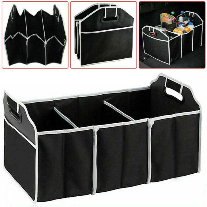 Car Large Capacity Folding Storage Bag Multi-Pocket Trunk Organizer Trunk Stowing And Tidying Car Accessories