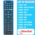 High Quality Starsat Original Remote For SR-T15 , SR-7060 SR-4077 SR-4040. 