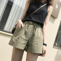 Oversize Shorts Summer Cotton Linen Shorts High Waist Black Shorts Women XL Mini Trousers Casual Basic Short Pants. 