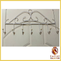 Over Door Hanger with 7 Hooks Metal Over the Door Towel Hook Organizer, Hanging Storage Rack for Hat, Coats, Purses, Scarves, Clothes, Jackets, Belt, Bedroom, Bathroom, Closet. 